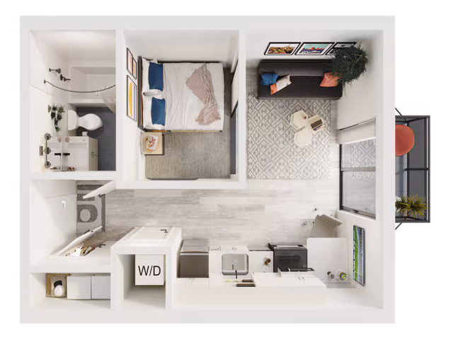 Unit Juliette Balcony Juliette Balcony floor plan